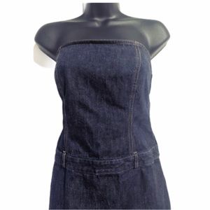 J. Crew Strapless Denim Dress. Size 4
